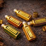 Luxury HolySniff attar bottle featuring rich concentrated perfume oil in a decorative glass bottle.”