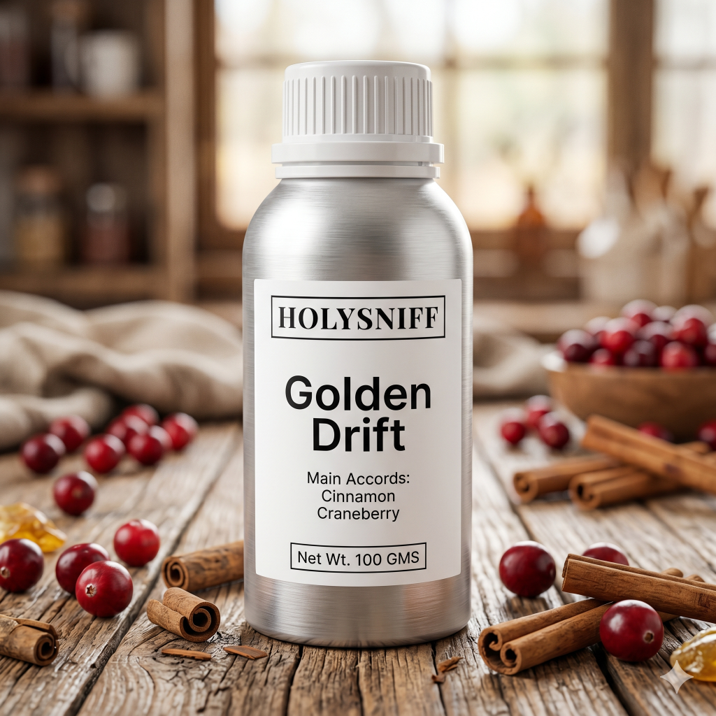 Golden Drift 100Ml | Luxury Candle Fragrance | Premium Long Lasting Fragrance - Main Accords Cinnamon Craneberry