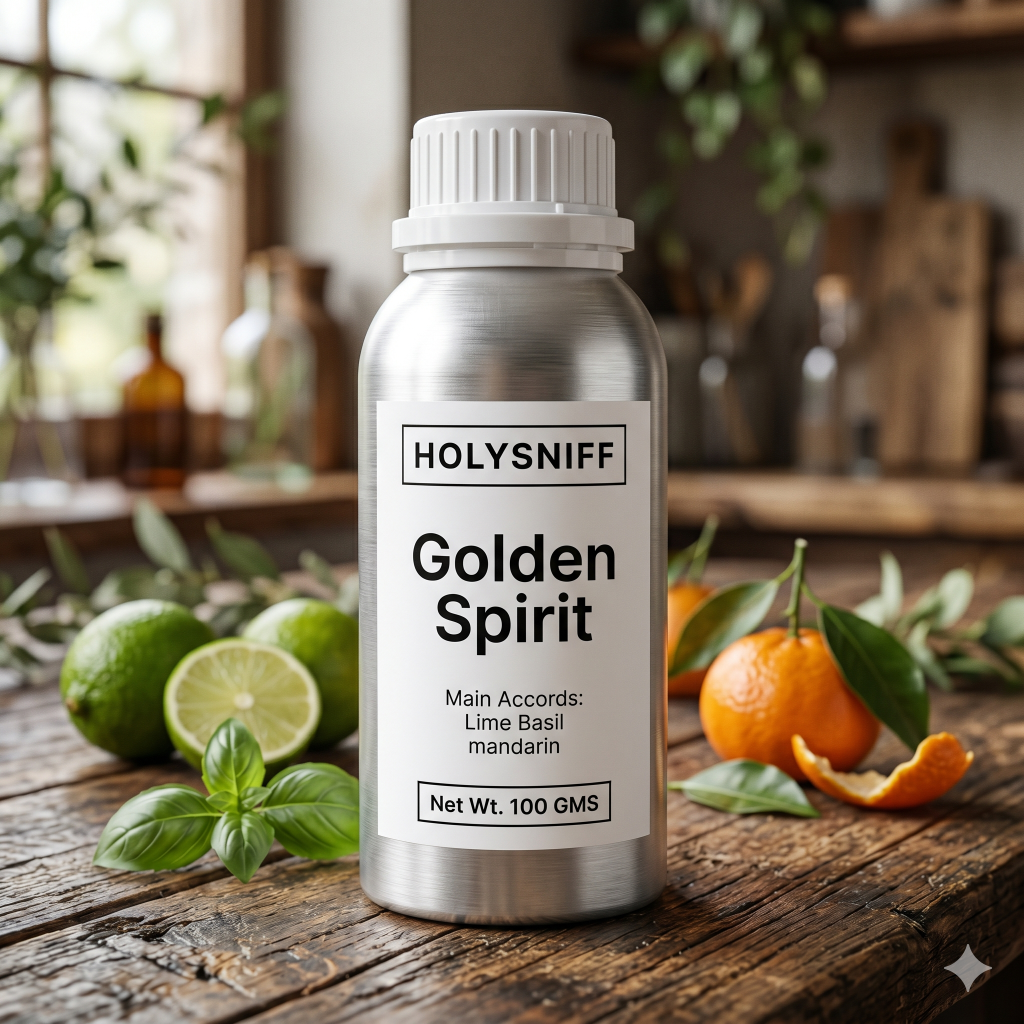 Golden Spirit 100Ml | Luxury Candle Fragrance | Premium Long Lasting Fragrance - Main Accords Lime Basil Mandarin