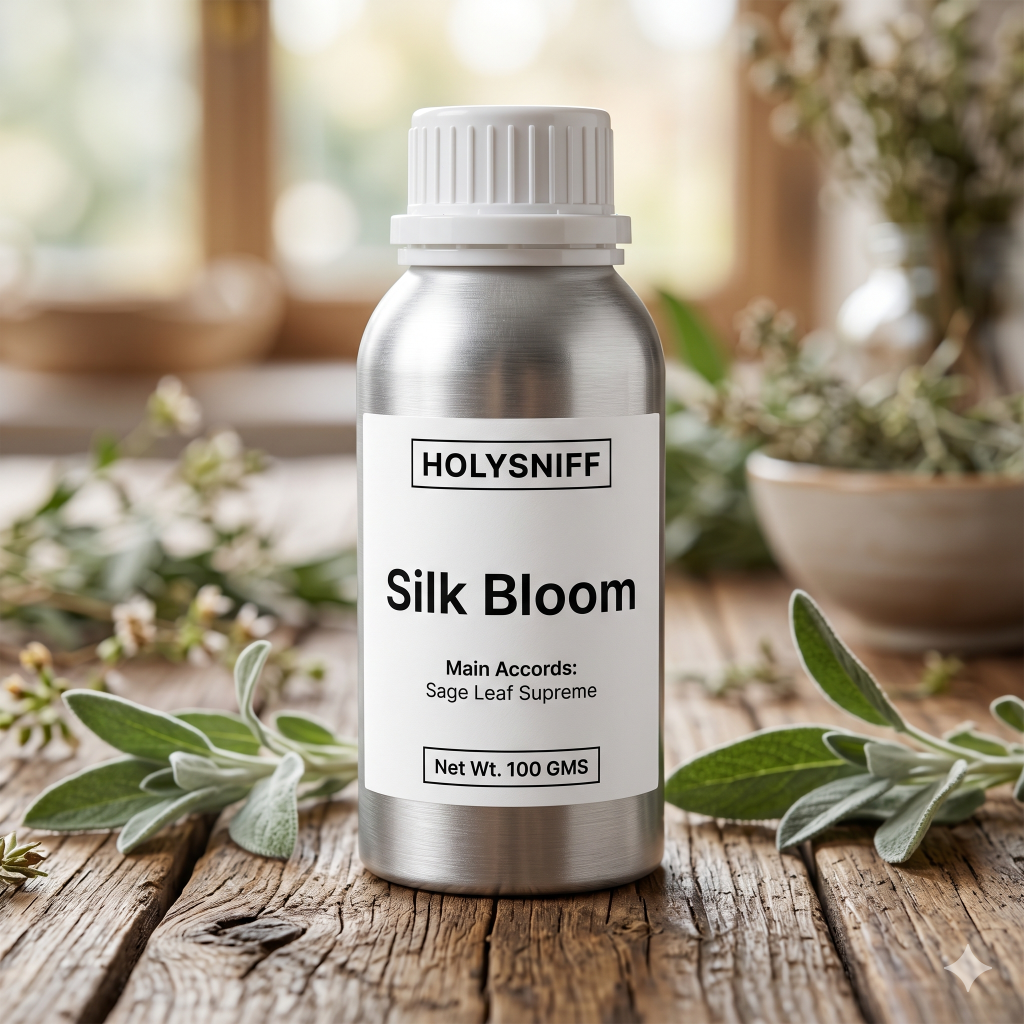 Silk Bloom 100Ml | Luxury Candle Fragrance | Premium Long Lasting Fragrance - Main Accords Sage Leaf Supreme